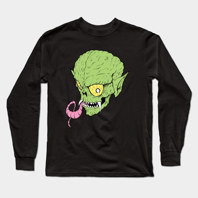 Monstro Long Sleeve T-Shirt by Johnny Skulls Designs 